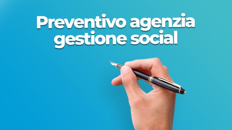 Preventivo agenzia gestione social