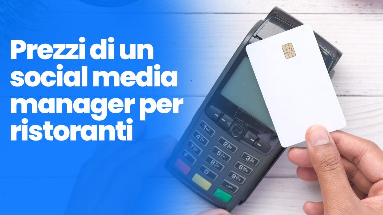 Prezzi social media manager per ristoranti