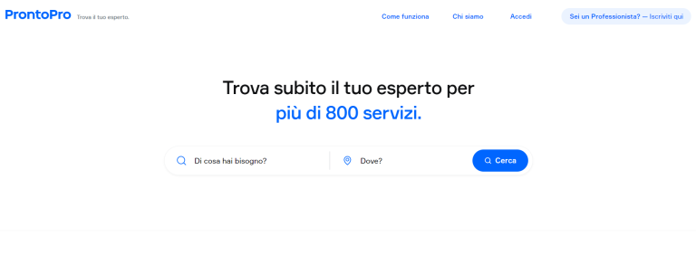 pronto pro piattaforma dove trovare social media manager