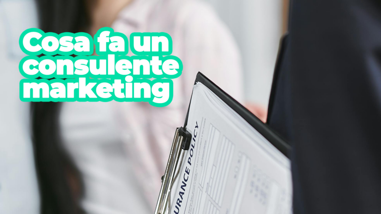 consulente marketing cosa fa